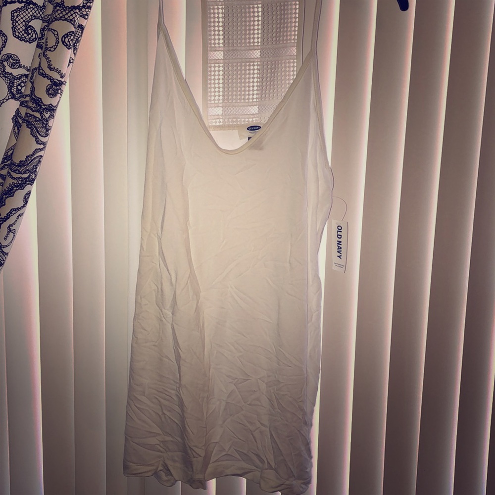 Old Navy White Spaghetti Strap Tank NWT